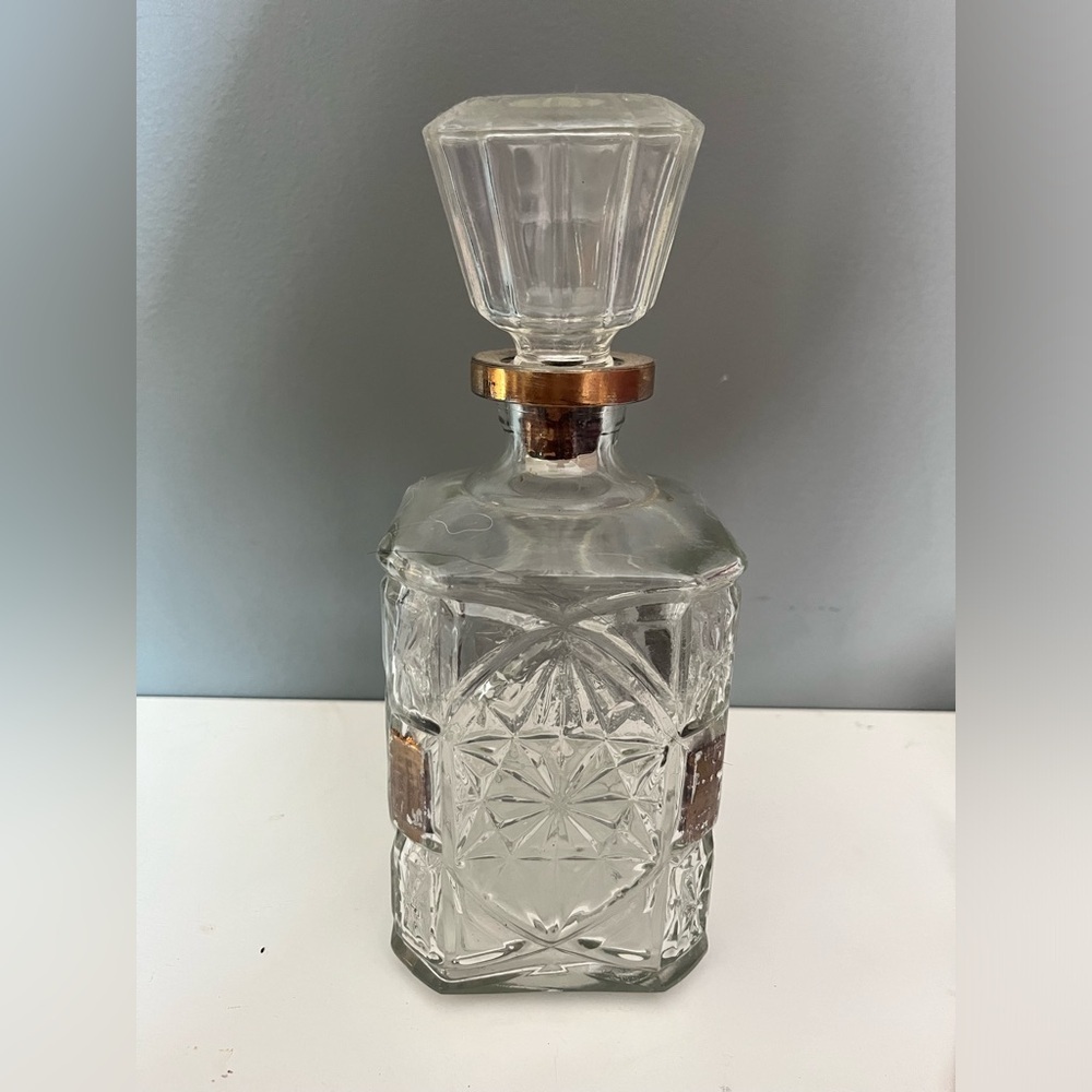 Vintage glass decanter